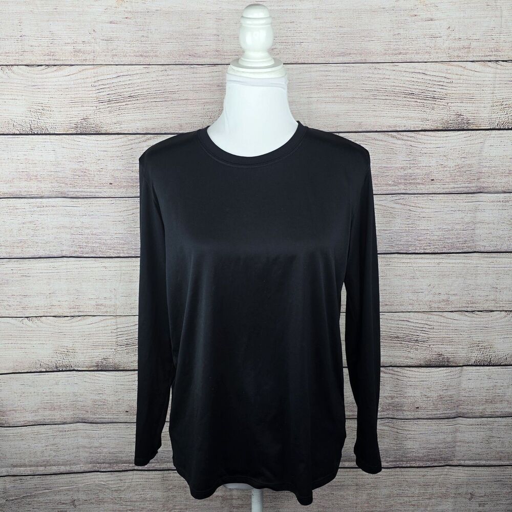 Patagonia Capliene Black Long Sleeve Base Layer Athletic Activewear Shirt Medium